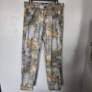 Hidden Mesa Men's Medium Camouflage Pants Hunting Outdoor Camo Brown Tan Green